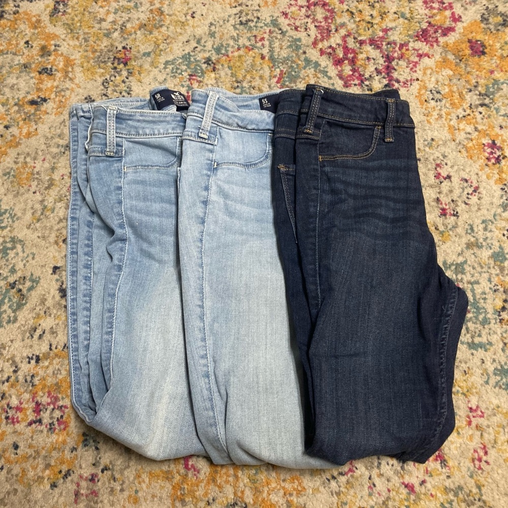 Hollister Jean Legging High Waisted Jeans Bundle 3